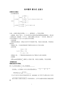 初中数学-数与式-总复习