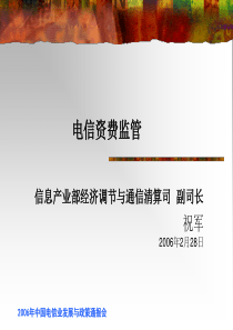 电信运营领域不正当竞争行为的监管 - 通信产业