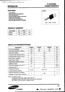 IRF9Z24中文资料