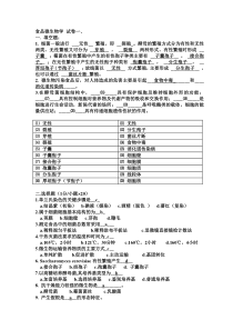 食品微生物学试题 答案讲解