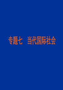 专题7当代国际社会