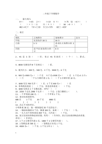 二年级下学期数学-错题集(全)