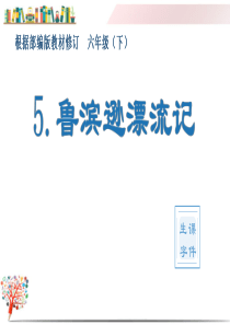 2020部编版六年级语文下册《5.鲁滨逊漂流记(节选)(生字教学课件)》