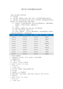 电子商务实训说明