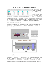 新型手机显示屏OLED的全面解析(1)