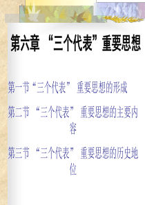 2018版第六章-“三个代表”重要思想