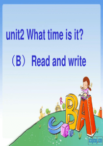 新版pep小学英语四年级下册unit_2(B)Read_and_write_PPT