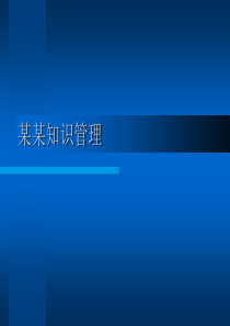 知识管理体系介绍PPT