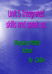 牛津英语9AUnit5_Integrated_skills_and_speak