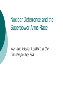 美苏争霸-核威慑与超级军备竞赛 nuclear-deterrence-and-the-superpo