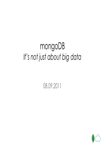 mongoDB讲解