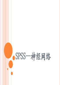 SPSS―神经网络