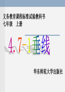 数学：4.7.1《垂线》课件1(华东师大版七年级上)