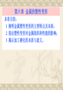 哈工大崔忠圻老师金属学与热处理课件-第六章--金属的塑性变形