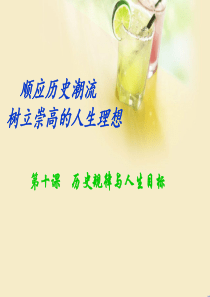 哲学与人生第十课历史规律与人生目标课件11..