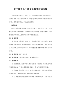 中心小学安全教育活动方案