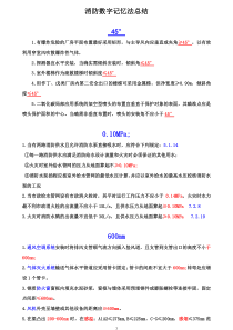 消防数字记忆法总结