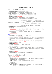 消费者行为学总复习