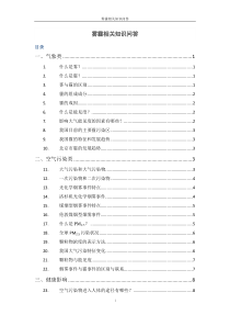 雾霾天气知识问答