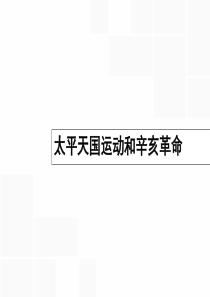 【高优指导】2017高考历史一轮复习 太平天国运动和辛亥革命课件 人民版解析