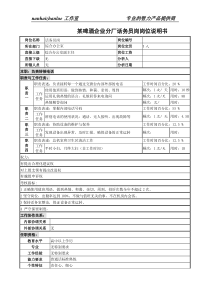 某啤酒企业分厂话务员岗岗位说明书