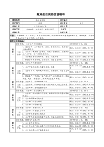 某啤酒企业瓶场主任岗位说明书