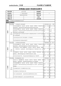 某啤酒企业统计员岗岗位说明书