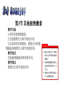 人教版高中生物必修3 稳态与环境3.3其他植物激素