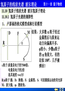 氢原子光谱 玻尔理论