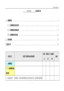 完整的活动策划详细执行表资料