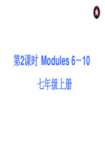 【中考夺分+广西】2015中考英语复习课件专题2+七年级上册+Modules+6