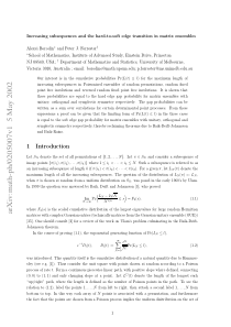 Increasing subsequences and the hard-to-soft edge 