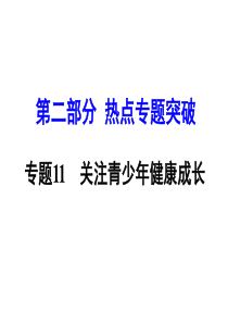 10.热点专题十：关注青少年健康成长(共38张PPT)