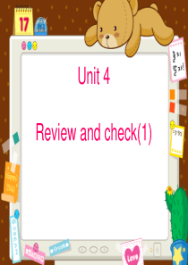 牛津小学英语6AUnit 4   Review and check