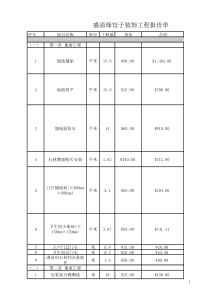 某酒店装修预算书