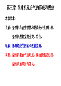 第五章 柴油机混合气的形成与燃烧