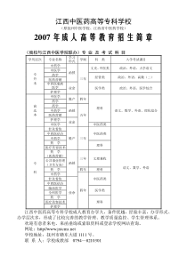 江西中医药高等专科学校