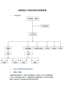 贷款公司组织架构及业务流程设置(2014终极版)