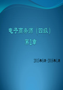 电子商务师四级-第1章