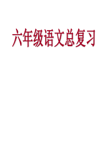 人教版六年级语文下册复习课件