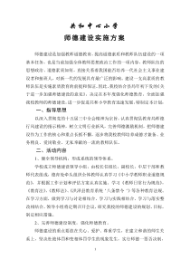 2011年共小教师师德建设实施方案