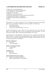 计算流体力学(CFD)文档――3. Common approximations