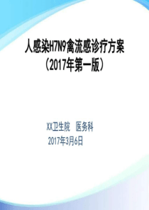 2017版人感染H7N9禽流感诊疗方案_预防医学_医药卫生_专业资料.ppt