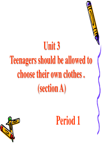 浙教九年级英语上第三章unit3_teenagers_should_be_allowed_to_ch