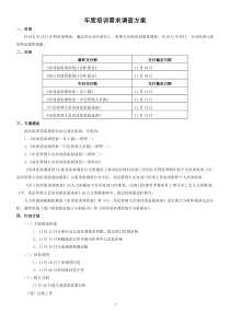 1样本：《年度培训需求调查方案》