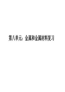 九年级化学第八单元复习课件汇总