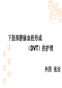 下肢深静脉血栓形成的护理.ppt