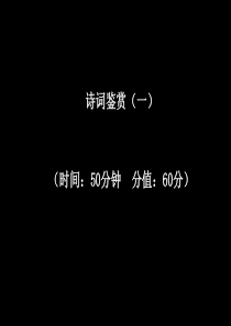 2012年中考语文专题复习13 诗词鉴赏