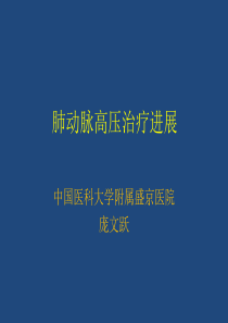 肺动脉高压治疗