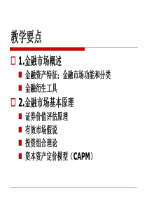 金融学课件第2讲金融市场